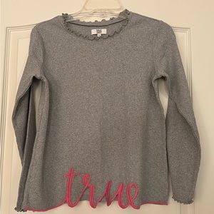 True Craft Gray Long Sleeve Top